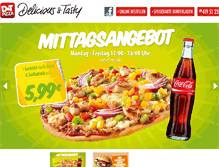 Tablet Screenshot of dandtpizza.de